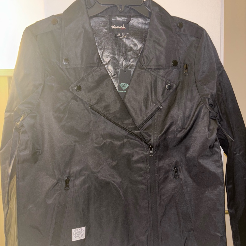 Diamond Supply Co. Black Moto-Jacket